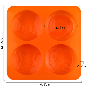 4-Hole Cartoon Fire Shape <b>Silicone</b> Resin Mold for Soap Candle Cake Baking-Eco-Friendly Non-Stick DIY Reusable <b>Tool</b> YIWU BAKING - Product Image 2