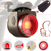 Luz Trasera Inteligente LED A8 para Bicicleta, Inalámbrica, con Destello Rojo Automático, Luces Traseras con Alarma Antirrobo, Luz Estroboscópica de Seguridad ABS para Ciclismo Nocturno