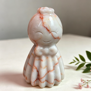 Figura Decorativa de Cristal de Piedra Semipreciosa Natural de 6 cm, Tallada a Mano, Ecológica, para Decoración del Hogar, Teru Teru <span class=keywords><strong>Bozu</strong></span> - Product Image 2