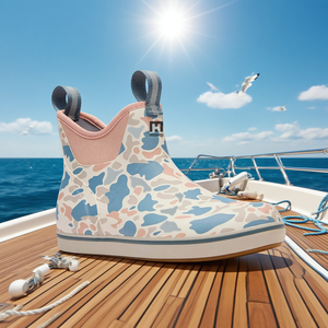 Tùy chỉnh dành cho người lớn cao su mưa khởi động không thấm nước cho mùa hè mùa đông nóng bán biển thuyền mắt cá chân boong giày cho phụ nữ - Product Image 6