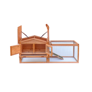 Conigliera di legno all'ingrosso della fabbrica con la corsa - Product Image 2