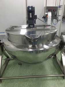 स्टेनलेस स्टील इलेक्ट्रिक/भाप गर्म टिल्टिंग जैकेट केटल कुकिंग टैंक कुकर - Product Image 6