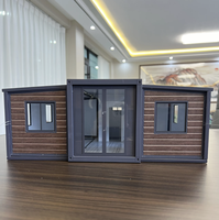 Faltbares Modulares Haus 2 oder 3 Schlafzimmer, Vorgefertigtes Winziges Tragbares Erweiterbares Containerhausmodell, 20 Fuß und 40 Fuß