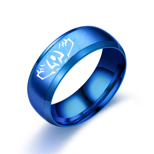 <span class=keywords><strong>Anime</strong></span> Jujutsu Kaisen Ryomen Sukuna Itadori Yuji Ring Cosplay Party Männer Frauen Edelstahl Ring Schmuck Prop Zubehör Geschenk - Product Image 2