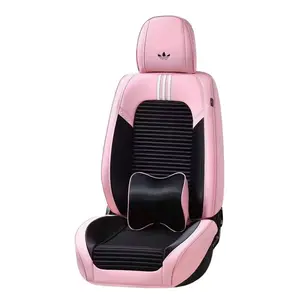 Car Seats Cover PVC Leather 5d Universal with Car Seat Cushion 13pcs Car Seat Covers Full Set Luxury Auto Customized Item Style