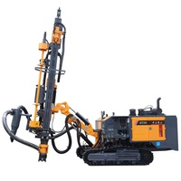 Foreuse DTH automotrice sur chenilles à moteur diesel, moteur Yuchai 162 kW/220 ch, compresseur d'air KAISHAN 12 m/min, moteur de carottage