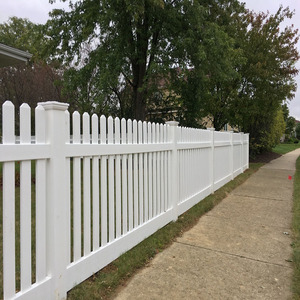 Nhà Máy Giá 5ft hàng rào tấm Vinyl <span class=keywords><strong>picket</strong></span> hàng rào PVC hàng rào trellis cổng - Product Image 2