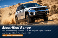 Réservoir d'essence étendu 100L pour Wrangler 4xe Hybride, Kit de fixation OEM Al-Mg Siphon avec plaque latérale 3mm, pour Overland 4x4, Silencieux, Trail, Expédition