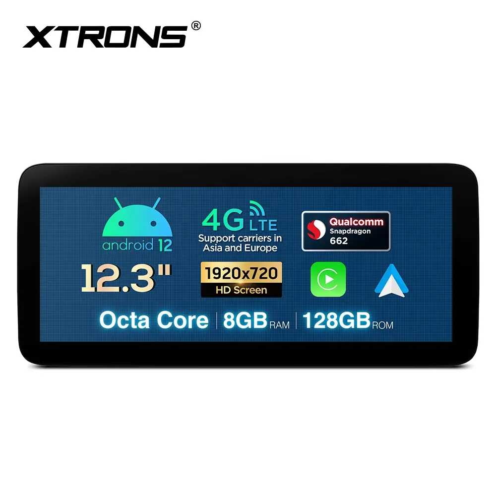 XTRONS 12.3 "कार स्टीरियो के लिए बेंज सीएलए-कक्षा C117 GLA-कक्षा X156 जी-क्लास W463 एक प्रथम श्रेणी के W176 एंड्रॉयड 12 Carplay कार मल्टीमीडिया