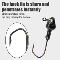 Umpan Pancing Jig Head Bulat OEM 5g 7g untuk Umpan Lunak, Crappie, Bass, Trout, Air Tawar dan Air Asin