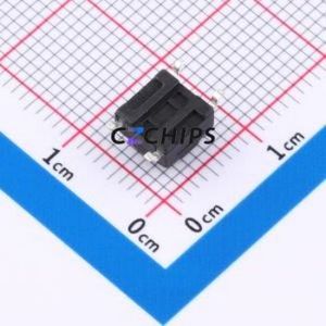 HX 6x6x5 TPFS Tactile Switch SMD Switch Single Pole Single Throw Round Button 2.5N Vertical Mount - Product Image 2