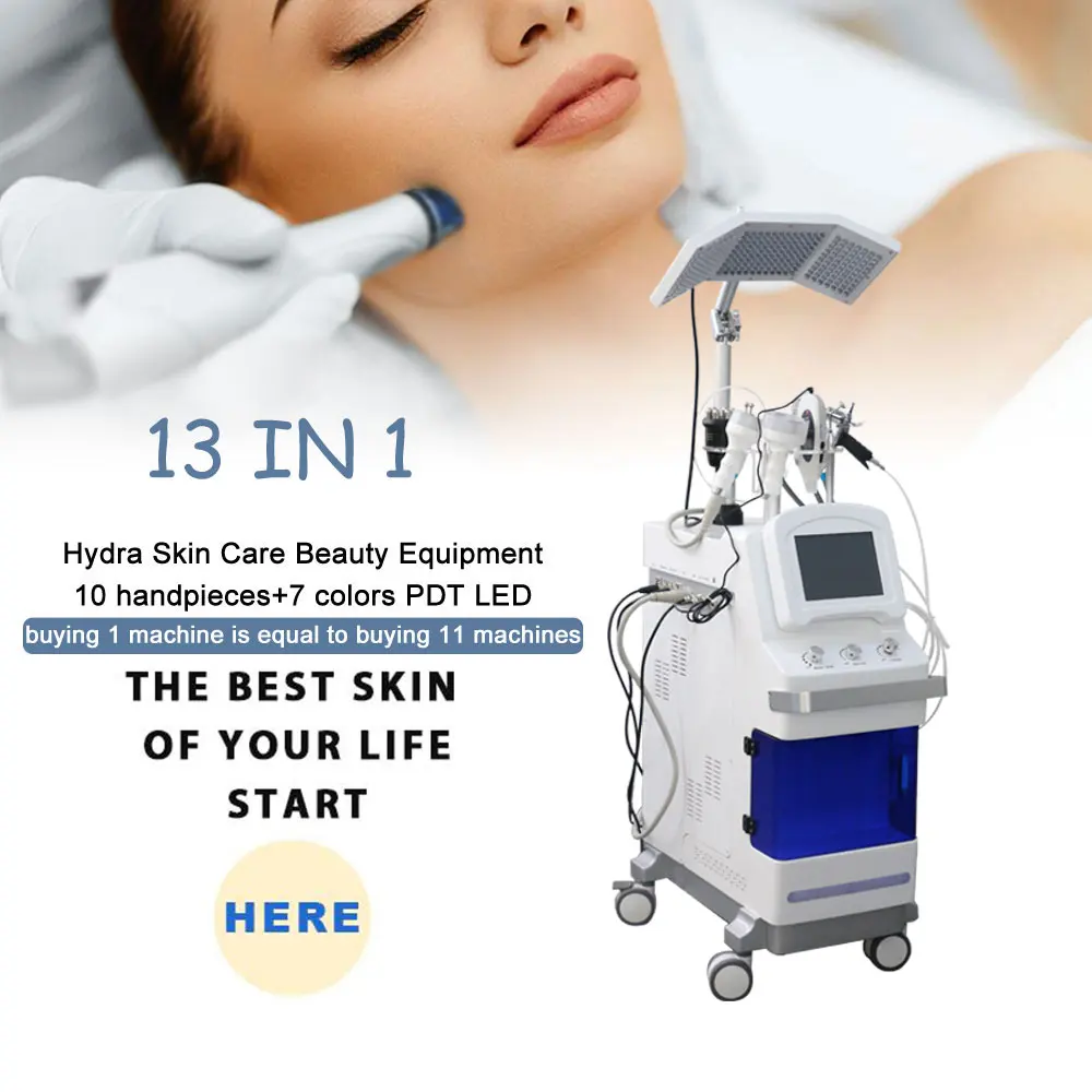 Best selling products 2024 in europe oxygen inject face skin rejuvenation hydra dermabrasion facial machine with led light