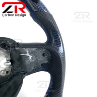 Volant personnalisé avec écran LED bleu en fibre de carbone pour Dodge Charger Challenger Hellcat SRT