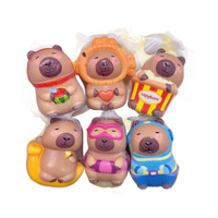 Nouveau jouet anti-stress en PU élastique à rebond lent en forme de capybara mignon, jouet à pincer pour enfants, cadeau anti-stress