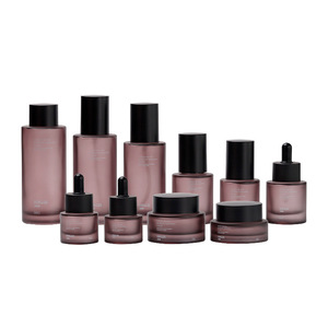 Flacone contagocce in siero di lusso per imballaggio cosmetico nero opaco blu gradiente 30 <span class=keywords><strong>50</strong></span> 100 150ml bottiglia Toner per pompa di vetro - Product Image 4