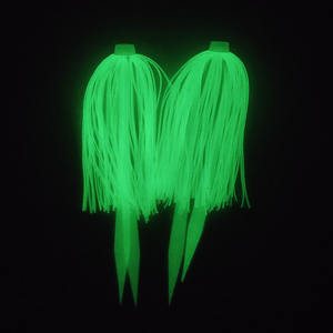 En stock, jupes de leurres de pêche en silicone, jupes parapluie avec attaches, jupes de leurres en caoutchouc pour jigs, à prix abordable - Product Image 6