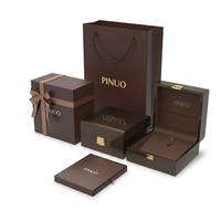 Boîte à bijoux carrée imprimée de luxe, emballage cadeau en papier personnalisé, vente en gros, Saint-Valentin