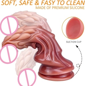 Dildo vibrant réaliste 2026 avec base à ventouse puissante et corps texturé veineux pour utilisation mains libres, dildo monstre sûr pour le corps - Product Image 2