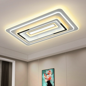 Iluminación de dormitorio cuadrada redonda Simple Smart Led acrílico LED lámparas de techo de interior modernas para sala de estar - Product Image 1