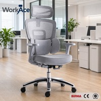 Chaise de bureau en maille ergonomique multi-conformité CE EN 1335, pivotante, inclinable, réglable en hauteur, confortable, vente en gros, approvisionnement en vrac direct usine