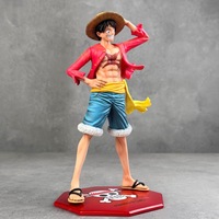 Figurine d'action en PVC One Piece Monkey Luffy, Luffy au chapeau de paille, 22,5 cm, modèle de collection, jouet pour décoration de bureau, cadeau