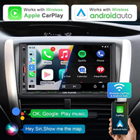 Lecteur DVD stéréo 7 pouces Radio Android 2 Din CarPlay Caméra de recul AHD Écran tactile IPS Mirror Link BT 5.0 RDS AM FM 1 an