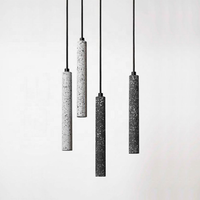 Éclairage moderne Pendentif Lampe Luminaires Pendentif Pendentif Décoratif En Béton Léger Nouveau Design Terrazzo Lampe