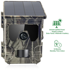 Trail <b>Camera</b> 30MP 4K <b>Night</b> <b>Vision</b> IP65 Waterproof With Solar Panel For Wildlife Monitoring - Product Image 2