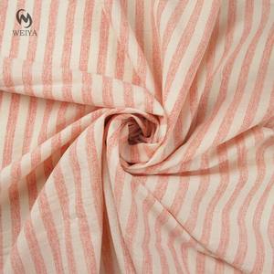 थोक मूल्य अच्छा कपड़ा कपड़ा फैक्टरी बुना हुआ कपड़ा सफेद गुलाबी रंग के 90 कपास 10 लिनन कपड़े - Product Image 2