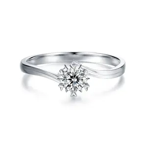 사우디 아라비아 골드 2 캐럿 다이아몬드 반지 가격 결혼 반지 설정 돌 빈 반지 설정