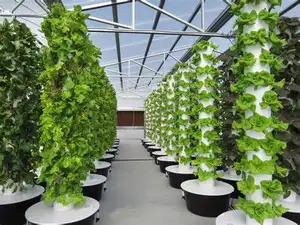 Hydrokultur Gewächshaus Indoor Anlage Vertikale Turm Wachsende Systeme spalte hydrokultur aeroponic pflanzung system