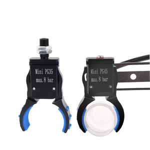 Mini Pinza Neumática Industrial para Accesorios de Robot, Detección Magnética de Tubos Preformados para Construcción, PG25 Arc Chuc - Product Image 1