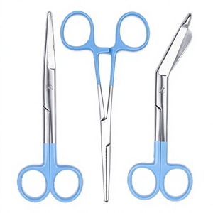 Tijeras para vendajes con mango de plástico y estampados coloridos, tijeras médicas de acero inoxidable para traumatismos, primeros auxilios, enfermería y cirugía - Product Image 1