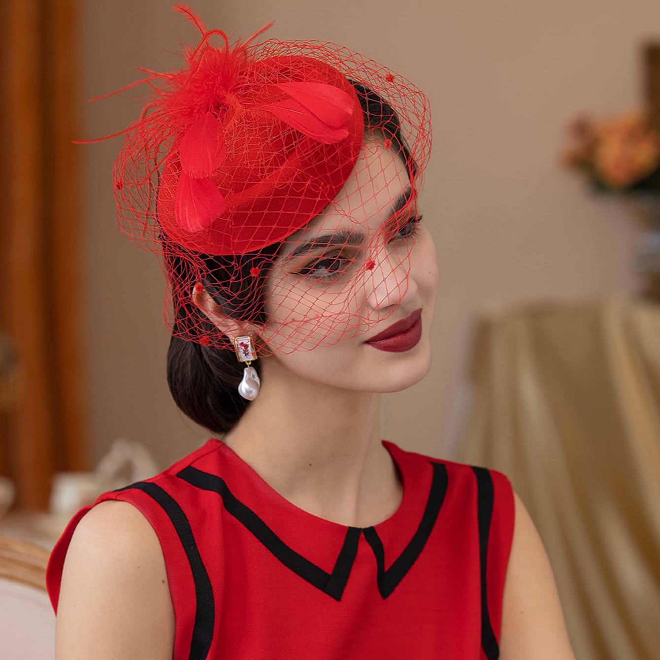 Royal Blue Church Hats Elegant Fascinators Pillbox Hats