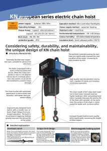 เครนยกเครื่องยนต์คุณภาพสูง รุ่น KN ซีรีส์ 1 ตัน 1500 วัตต์ ขายส่งจากโรงงาน เครนแบบพกพา รอกโซ่ - Product Image 6