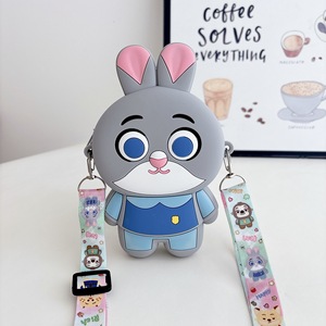 Bolso infantil de silicona con diseño de Zootopia, monedero, lindo y versátil, para llevar al hombro o cruzado, venta al por mayor. - Product Image 2