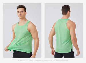 Chaleco Deportivo para <span class=keywords><strong>Hombre</strong></span>, <span class=keywords><strong>Verano</strong></span>, Transpirable, Secado Rápido, Sin Mangas, para Maratón, Running, Fitness, con <span class=keywords><strong>Tirantes</strong></span> - Product Image 1