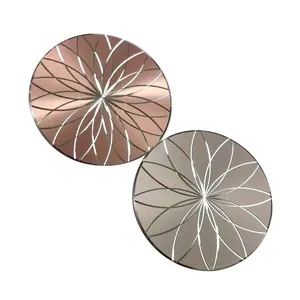 공장 공급 사용자 정의 스탬프 브러시 CD 패턴 패션 금속 알루미늄 명판