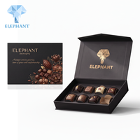 Scatola di Lusso per Cioccolatini Neri, Confezione Regalo Rigida a Forma di Libro con Logo Personalizzato e Stampa in Oro, per Dolci Premium, Ecologica