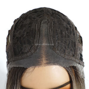 Peluca de Encaje Sintético Futura de Lujo, Fibra Resistente al Calor y al Fuego con Reflejos, Encaje HD sin Pegamento, Cabello de Alta Densidad - Product Image 5