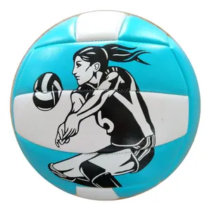 Training Volleyball Fashion Design Cheap Size 5 Volleyball Playing Rubber Bladder 1pc/pp Bag Silkscreen Accept Small 2/3/4/5