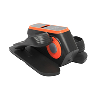 Mini Elliptique de Bureau Électrique, Pédalier d'Exercice à Domicile pour Fitness Intérieur, Machine de Rééducation pour Personnes Âgées, en Acier et ABS, 12 Vitesses