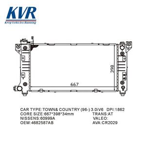 Vente en gros radiateur haute performance OEM 4652588 4682587 4682587AB radiateur de refroidissement d'usine pour CHRYSLER GRAND VOYAGER II - Product Image 2