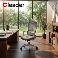Chaise de bureau exécutive ergonomique moderne en maille pivotante et réglable en hauteur pour la maison et l'atelier