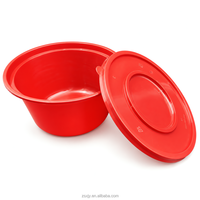 Conteneur alimentaire transparent en PP de 1380 ml avec couvercle pour plats à emporter, bac de stockage alimentaire rond, compatible micro-ondes, anti-fuite, sans BPA, recyclable