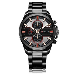Nuovo arrivo di lusso da uomo per Curren 8274 orologio al quarzo con quadrante in vetro da finestra cinturino in lega Miyota movimento classico orologio di marca per <span class=keywords><strong>Busi</strong></span> - Product Image 4