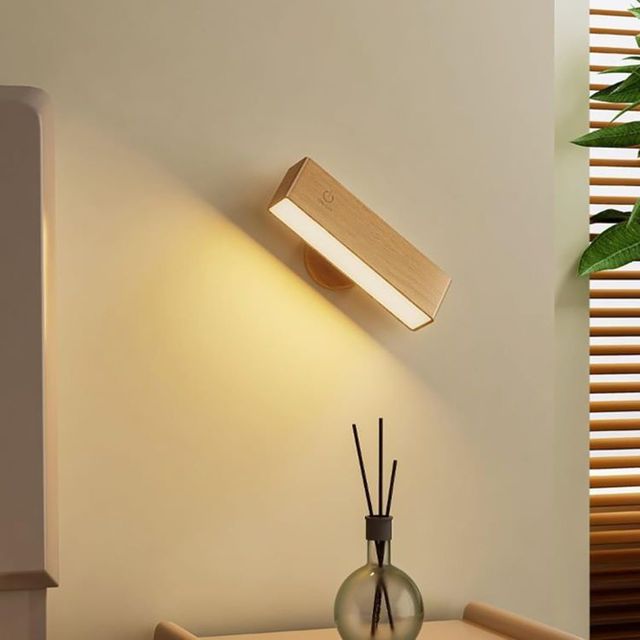 360 Rotation Dimmable Magnetic Wireless Modern Wall Mount Light Rechargeable Battery Operated Wall Sconce Night Light Motion