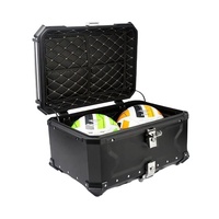 Top Case Moto Universel 45L Léger et Renforcé, Coffre de Moto Grande Capacité pour la Conduite d'Aventure, Maletero Para Motoci