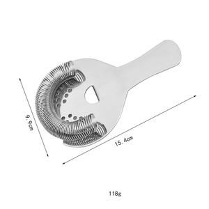 Syh1807 Passoire jetable en acier inoxydable avec ressort haute densité pour un versement fluide des boissons, compatible avec les <span class=keywords><strong>shakers</strong></span> Boston, les verres à mélanger et les bars - Product Image 6