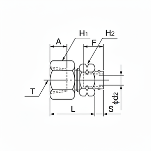 NITTA Quick Seal Fitting FC1N3/16 Piezas hidráulicas - Product Image 1